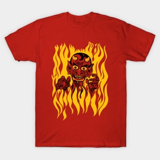 Vintage Tattoo Halloween Devil T-Shirt